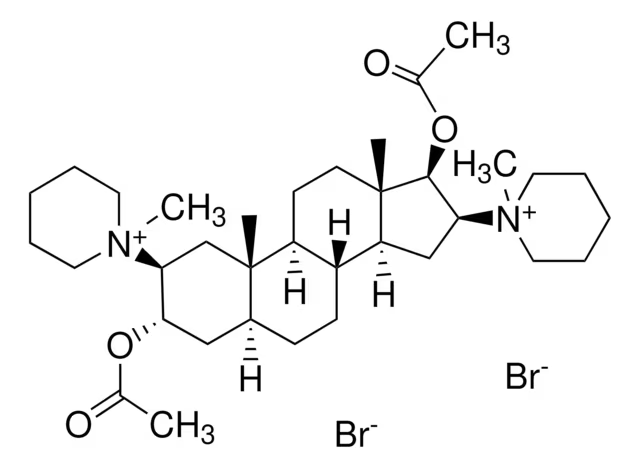 Pancuronium bromide structure, CAS 15500-66-0