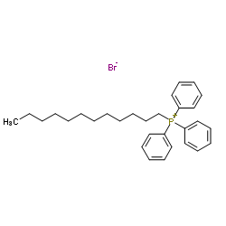 Dodecyltriphenylphosphonium bromide structure, CAS 15510-55-1