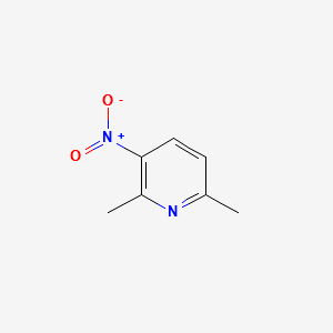 2,6-Dimethyl-3-nitropyridine structure, CAS 15513-52-7