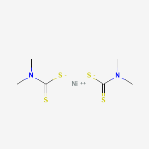 Nickel bis(dimethyldithiocarbamate) structure, CAS 15521-65-0