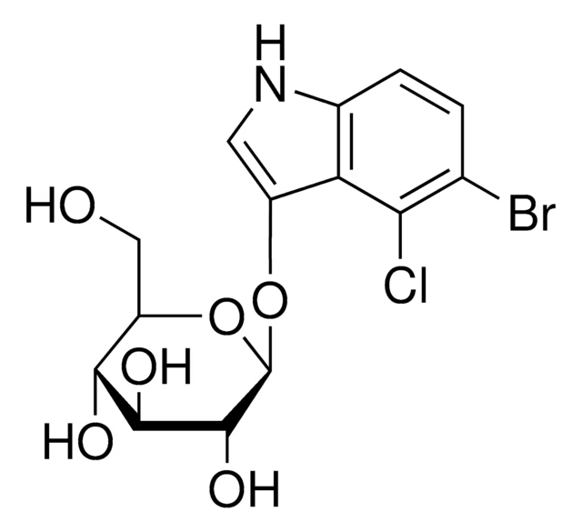 5-Bromo-4-chloro-3-indolyl-beta-D-glucoside structure, CAS 15548-60-4