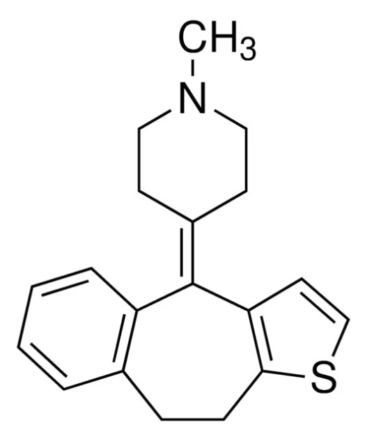 Pizotifen structure, CAS 15574-96-6