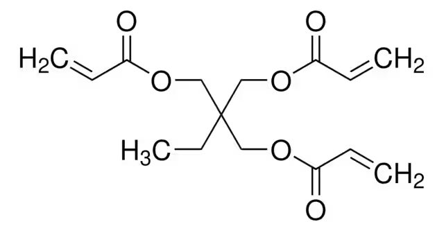 Trimethylolpropane triacrylate structure, CAS 15625-89-5