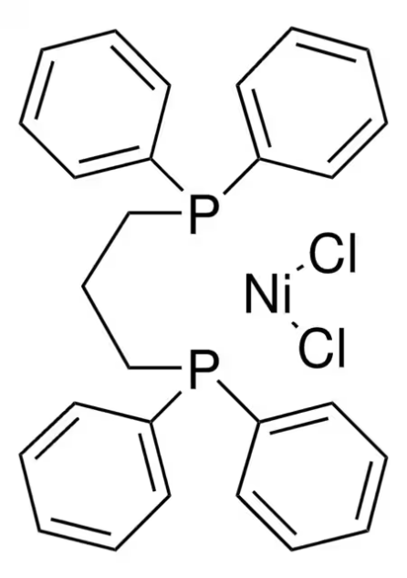 [1,3-Bis(diphenylphosphino)propane]nickel(II) chloride structure, CAS 15629-92-2