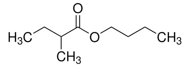 Butyl 2-methylbutyrate structure, CAS 15706-73-7