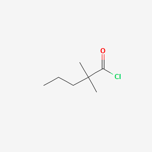 2,2-Dimethylvaleroyl chloride structure, CAS 15721-22-9