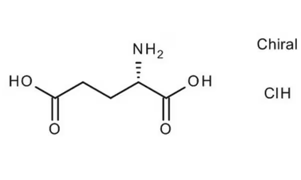 DL-Glutamic acid hydrochloride structure, CAS 15767-75-6