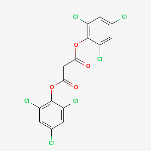 Malonic acid bis(2,4,6-trichlorophenyl) ester structure, CAS 15781-70-1