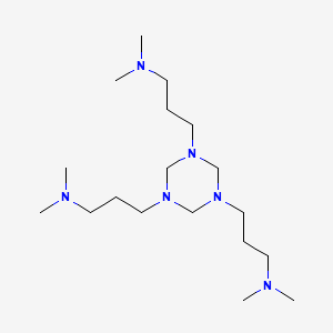 1,3,5-Tris[3-(dimethylamino)propyl]hexahydro-1,3,5-triazine structure, CAS 15875-13-5