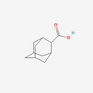 Adamantane-2-carboxylic acid structure, CAS 15897-81-1