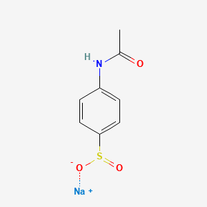 Sodium 4-acetamidobenzenesulfinate structure, CAS 15898-43-8