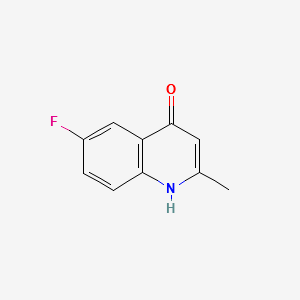 6-Fluoro-2-methylquinolin-4-ol structure, CAS 15912-68-2