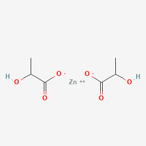 Zinc lactate structure, CAS 16039-53-5