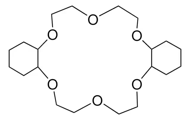 Dicyclohexano-18-crown-6 structure, CAS 16069-36-6