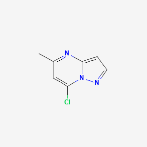 7-Chloro-5-methylpyrazolo[1,5-a]pyrimidine structure, CAS 16082-27-2