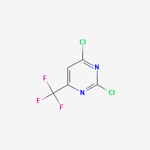 2,4-Dichloro-6-(trifluoromethyl)pyrimidine structure, CAS 16097-64-6