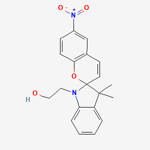3',3'-Dimethyl-6-nitro-spiro[2H-1-benzopyran-2,2'-indoline]-1'-ethanol structure, CAS 16111-07-2