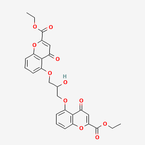 Diethyl cromoglycate structure, CAS 16150-45-1