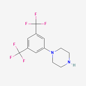 1-[3,5-Bis(trifluoromethyl)phenyl]piperazine structure, CAS 16172-96-6