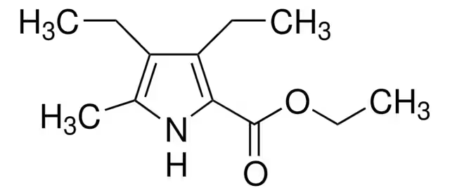Ethyl 3,4-diethyl-5-methyl-1H-pyrrole-2-carboxylate structure, CAS 16200-50-3