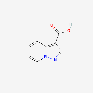 Pyrazolo[1,5-a]pyridine-3-carboxylic acid structure, CAS 16205-46-2