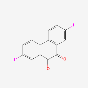2,7-Diiodophenanthrenequinone structure, CAS 16218-32-9