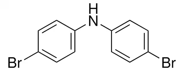 Bis(4-bromophenyl)amine structure, CAS 16292-17-4