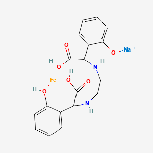 Sodium ferric EDDHA structure, CAS 16455-61-1