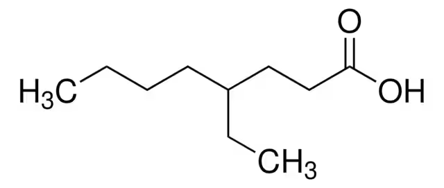 4-Ethyloctanoic acid structure, CAS 16493-80-4