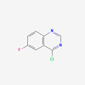 4-Chloro-6-fluoroquinazoline structure, CAS 16499-61-9