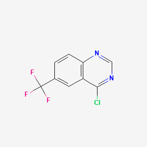 4-Chloro-6-(trifluoromethyl)quinazoline structure, CAS 16499-64-2