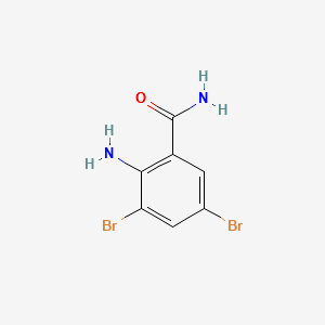 3,5-Dibromoanthranilamide structure, CAS 16524-04-2