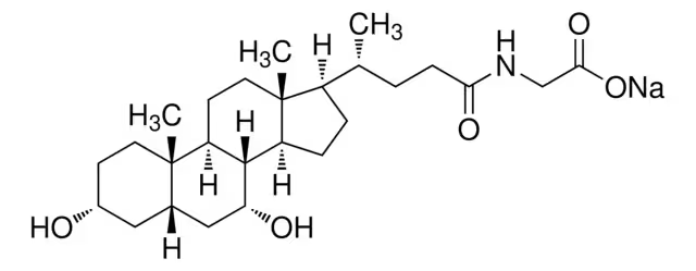 Sodium glycochenodeoxycholate structure, CAS 16564-43-5