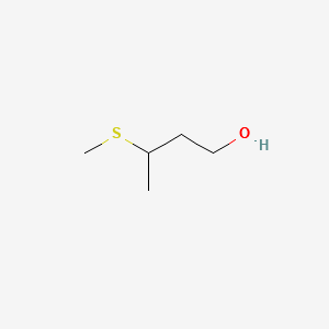 3-Methylthiobutanol structure, CAS 16630-56-1