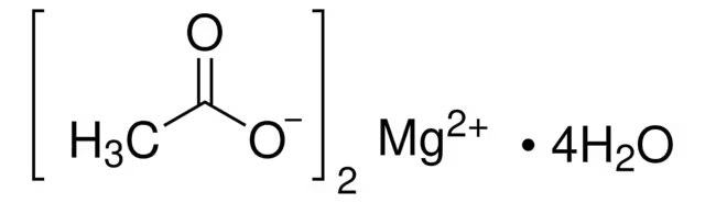 Magnesium acetate tetrahydrate structure, CAS 16674-78-5