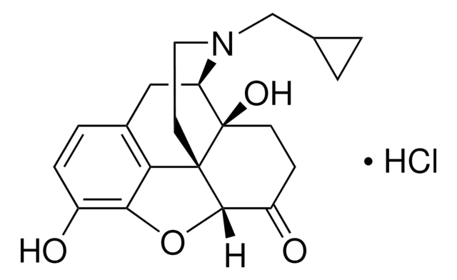 Naltrexone hydrochloride structure, CAS 16676-29-2