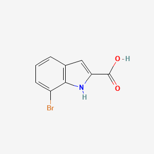 7-Bromoindole-2-carboxylic acid structure, CAS 16732-71-1