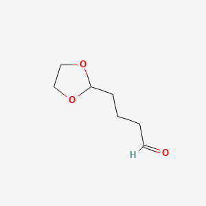 Glutaraldehydemonoacetal structure, CAS 16776-90-2