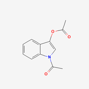 1-Acetyl-1H-indol-3-yl acetate structure, CAS 16800-67-2