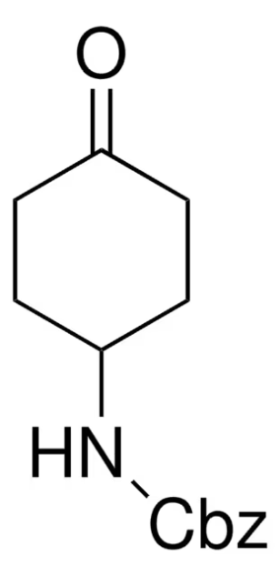 4-N-Cbz-cyclohexanone structure, CAS 16801-63-1