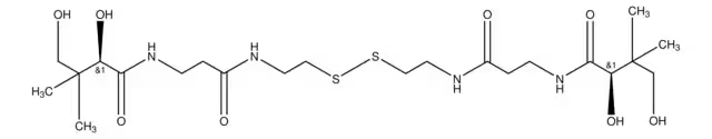 D-Pantethine structure, CAS 16816-67-4