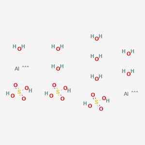 Aluminium sulfate hexadecahydrate structure, CAS 16828-11-8
