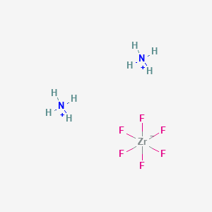 Ammonium hexafluorozirconate structure, CAS 16919-31-6