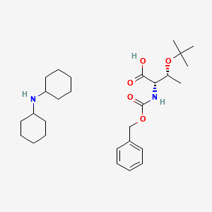 Cbz-O-tert-butyl-L-threonine dicyclohexylamine structure, CAS 16966-07-7