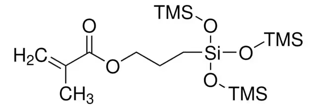 3-[Tris(trimethylsiloxy)silyl]propyl methacrylate structure, CAS 17096-07-0