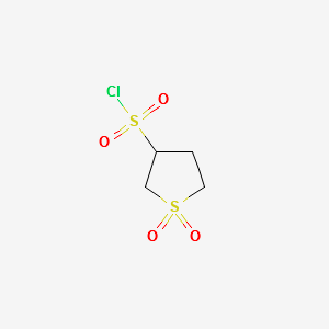 Tetrahydro-3-thiophenesulfonyl chloride 1,1-dioxide structure, CAS 17115-47-8