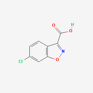 6-CHLOROBENZO[D]ISOXAZOLE-3-CARBOXYLIC ACID structure, CAS 28691-49-8
