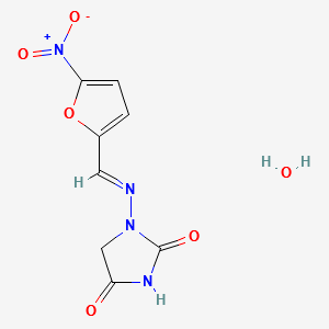 Nitrofurantoin monohydrate structure, CAS 17140-81-7