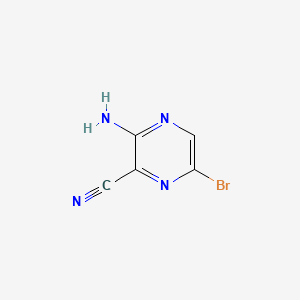 3-Amino-6-bromopyrazine-2-carbonitrile structure, CAS 17231-51-5
