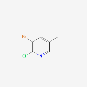 2-Chloro-3-bromo-5-methylpyridine structure, CAS 17282-03-0